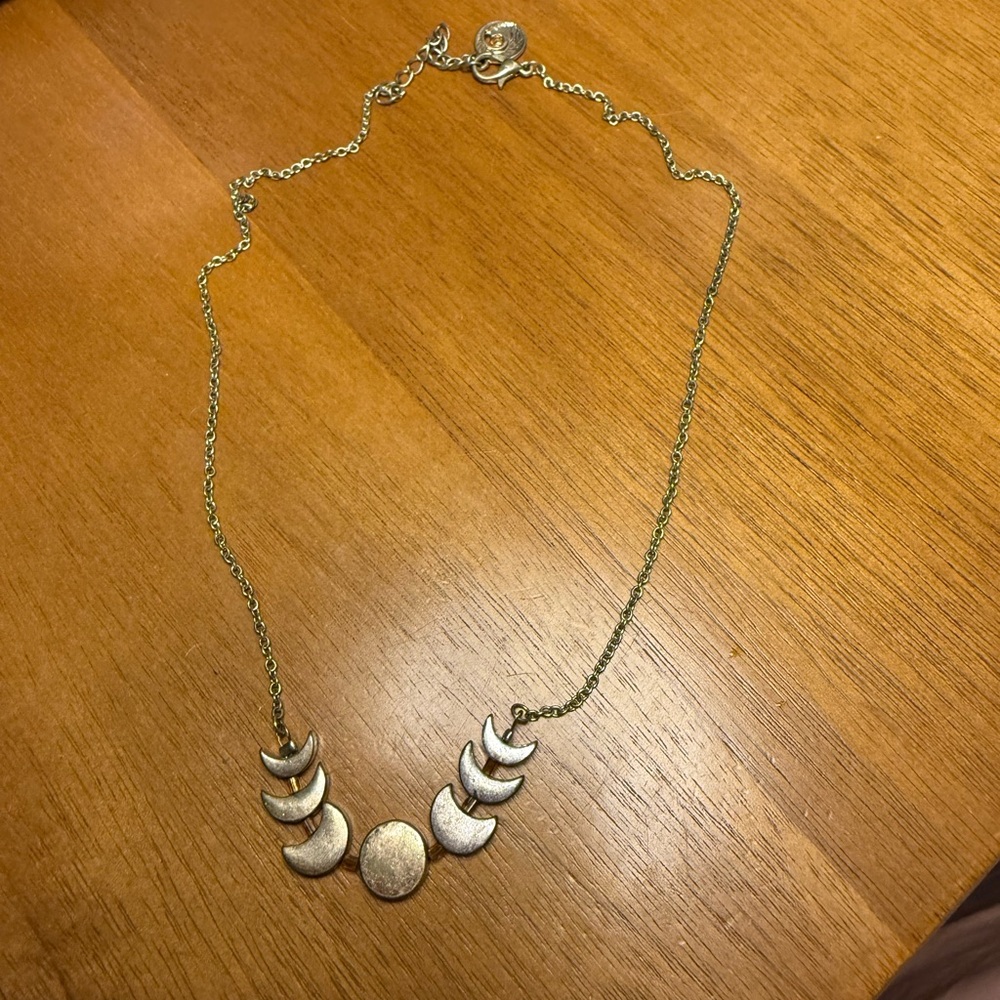 Gold Crescent Moon Necklace